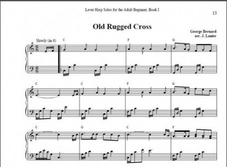 Old Rugged Cross half page