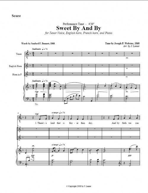 Sweet By and By page 1
